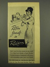 1949 Real-Form Girdle Ad - Restrain Yourself In - £14.78 GBP