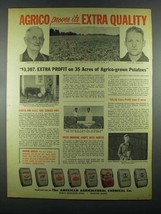 1955 American Agricultural Chemical Agrico Products Ad - Extra Quality - $18.49