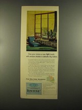 1955 Du Pont Tontine Washable Window Shade Cloth Ad - £14.77 GBP