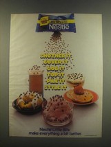 1985 Nestle Little Bits Semi Sweet Chocolate Ad - $18.49