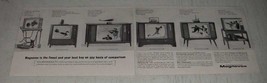 1963 Magnavox TV Ad - Vacationer 105, Traditional 155 - £14.62 GBP