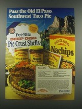 1985 Old El Paso &amp; Pet-Ritz Pie Crust Shells Ad - £14.77 GBP