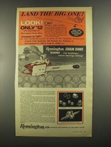 1964 Remington Chain Saw Ad - Land the Big One - $18.49