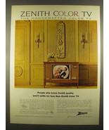 1964 Zenith Model 6151H-U Valencia Television Ad - £14.52 GBP