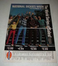 1975 Dickies Boy's Jeans, Coveralls & Work Pants Ad - $18.49