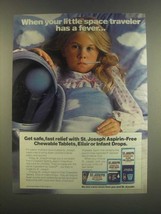 1985 St. Joseph Asprin-Free Chewable Tablets Ad - £14.53 GBP