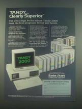 1985 Tandy 2000 Computer Ad - Clearly Superior - $18.49