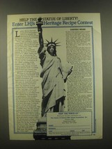 1985 The Statue of Liberty-Ellis Island Foundation Ad - £14.52 GBP