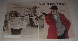 1985 Virginia Slims Cigarettes Ad - men made headlines but women made the news - $18.49