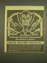 1985 Bantam Books Choose Your Own Adventure Ad - Fantastic Adventures - £14.48 GBP