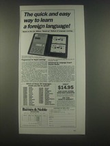 1985 Barnes &amp; Noble Bookstores Ad - Berlitz Language - £14.82 GBP