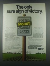 1985 BASF Poast Herbicide Ad - Sure Sign of Victory - $18.49
