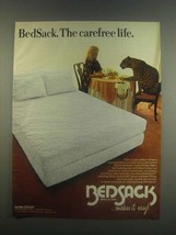 1985 Bedsack Bedclothing Ad - The Carefree Life - $18.49