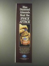 1985 Blue Diamond Almonds Ad - Beat the Snack Attack - £14.53 GBP