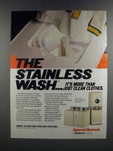 1986 Speed Queen Side-by-side and Qultra-Mate Washer and Dryer Ad - £14.55 GBP