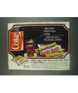 1985 Coke Soda and Butterfinger &amp; Baby Ruth Candy Bars Ad - £14.52 GBP