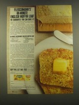 1985 Fleischmann&#39;s RapidRise Yeast Ad - English Muffin - £14.78 GBP