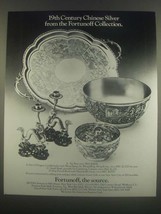 1985 Fortunoff 19th Century Chinese Silver Ad - £14.54 GBP