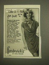 1985 Frederick&#39;s of Hollywood Ad - Take a Peek - £14.72 GBP