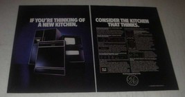1985 General Electric Ad - 24E Refrigerator, 2800 Dishwasher, Cooking Center - £14.78 GBP