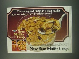 1985 General Mills Bran Muffin Crisp Cereal Ad - £14.78 GBP