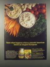 1985 Hellmann&#39;s Mayonnaise &amp; Knorr Vegetable Soup Ad - £14.78 GBP