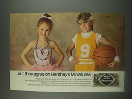 1985 Hershey's Miniatures Ad - but they agree on Hershey's Miniatures - $18.49