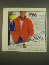 1985 International Male French Chief Petty Officer&#39;s Jacket Ad - £15.01 GBP