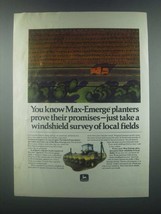 1985 John Deere Max-Emerge Planters Ad - Prove Promises - $18.49