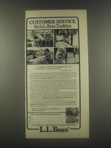 1985 L.L. Bean Ad - Customer Service - £14.49 GBP