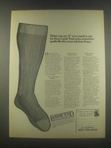 1985 Lands&#39; End Socks Ad - Before You Day Too Much - £14.82 GBP