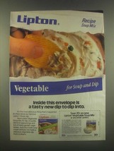 1985 Lipton Vegetable Soup Mix Ad - Inside Envelope - $18.49