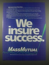 1985 Massachusetts Mutual Life Insurance Ad - We Insure Success - £14.48 GBP
