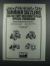 1985 Massey Ferguson Tractors Ad - Summer Sizzlers - £14.53 GBP