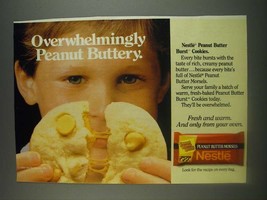 1985 Nestle Peanut Butter Morsels Ad - Overwhelmingly Peanut Buttery - £14.78 GBP