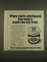 1985 Norwich Clycerin Suppositories Ad - When you&#39;re constipated - £13.89 GBP