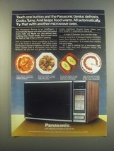 1985 Panasonic Genius Microwave Ad - Touch One Button - $18.49