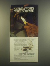 1985 Schrade Maverick 124UH and Pioneer 1230T Knives Ad - $18.49