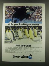 1985 Sea World Ad - Color Your San Diego Vacation - £14.52 GBP