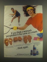 1985 Secret Deodorant Ad - A Woman&#39;s Perspiration - £14.44 GBP