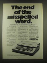 1985 Smith Corona Spell-Right II Typewriter Ad - £14.55 GBP