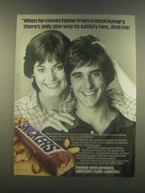 1985 Snickers Candy Bar Ad - When He Comes Home - £14.78 GBP