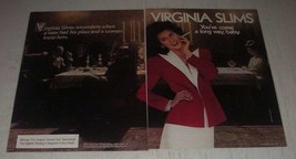 1985 Virginia Slims Cigarettes Ad - a man had his place and a woman knew hers - £14.60 GBP