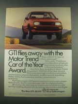 1985 Volkswagen GTI Ad - Flies Away With the Award - £14.53 GBP