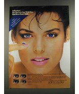 1986 Ciba Vision-Care Softcolors Contact Lenses Ad - £14.78 GBP