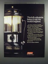 1986 Coleman Powerhouse Lantern Ad - Also the World's Brightest - $18.49