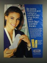 1986 Dr. Scholl's Fresh Step Scented Insoles Ad - Cushion-y Comfort - £14.55 GBP