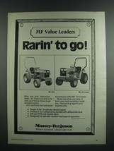 1986 Massey-Ferguson MF 1010 and MF 1010 Hydro Tractors Ad - £14.53 GBP