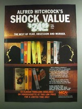 1986 MCA Video Ad - Alfred Hitchcock&#39;s Shock Value - £14.44 GBP