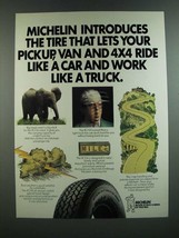 1986 Michelin XCH4 Radial Tires Ad - Ride Like a Car - $18.49